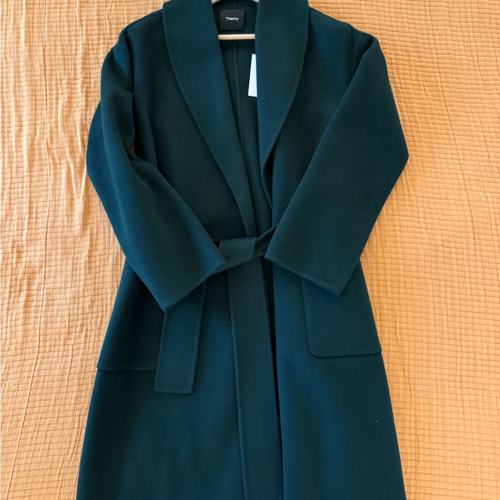 Theory Sea Storm Shawl Coat